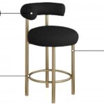 Bordeaux Boucle Fabric Upholstered Stool