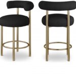 Bordeaux Boucle Fabric Upholstered Stool