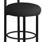 Bordeaux Boucle Fabric Upholstered Stool