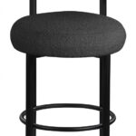 Bordeaux Boucle Fabric Upholstered Stool
