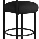 Bordeaux Boucle Fabric Upholstered Stool