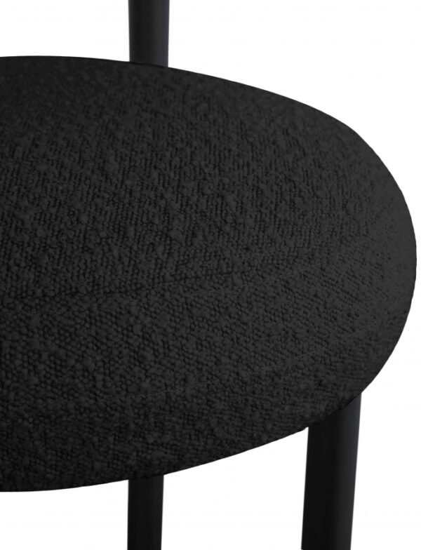 Bordeaux Boucle Fabric Upholstered Stool