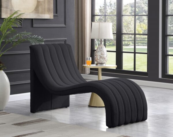 Orian Teddy Fabric Upholstered Chaise