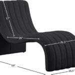 Orian Teddy Fabric Upholstered Chaise