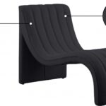Orian Teddy Fabric Upholstered Chaise