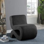Desiree Boucle Fabric Upholstered Accent Chair