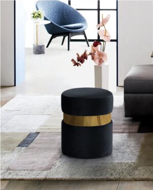 Hailey Velvet Upholstered Stool