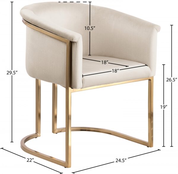 Tierra Velvet Upholstered Dining Chair