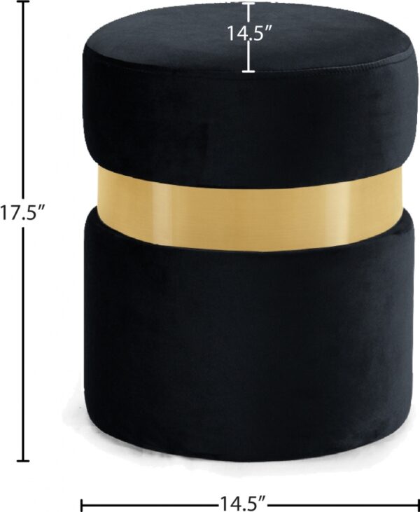 Hailey Velvet Upholstered Stool