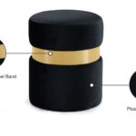 Hailey Velvet Upholstered Stool
