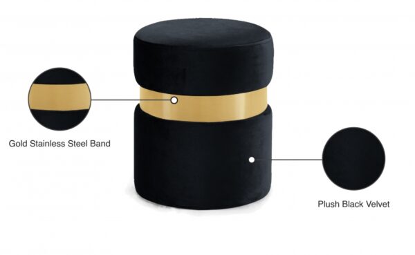 Hailey Velvet Upholstered Stool