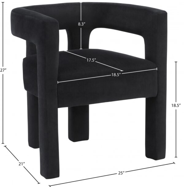 Athena Velvet Upholstered Dining Chair