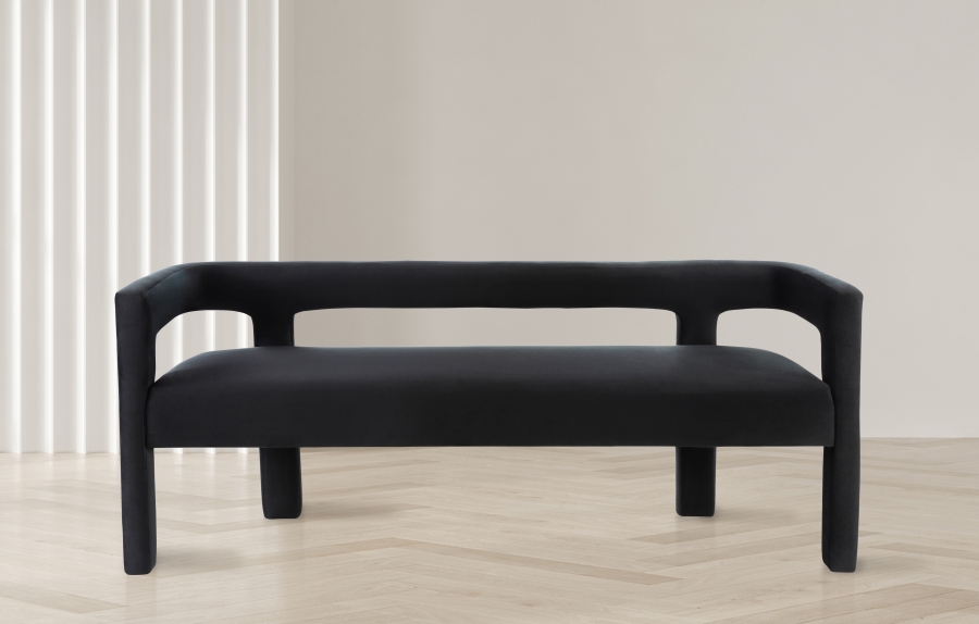 Athena Velvet Upholstered Bench