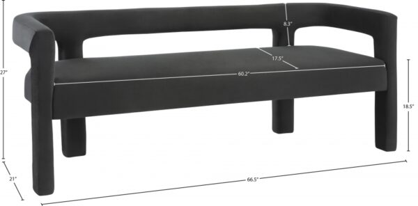 Athena Velvet Upholstered Bench