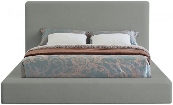 Devin Linen Textured Fabric Upholstered Bed