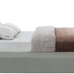 Devin Linen Textured Fabric Upholstered Bed