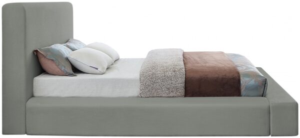Devin Linen Textured Fabric Upholstered Bed