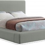 Devin Linen Textured Fabric Upholstered Bed