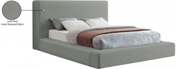Devin Linen Textured Fabric Upholstered Bed