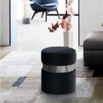 Hailey Velvet Upholstered Stool