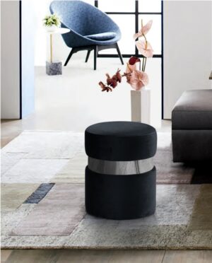 Hailey Velvet Upholstered Stool