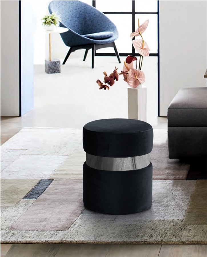 Hailey Velvet Upholstered Stool