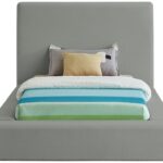 Devin Linen Textured Fabric Upholstered Bed