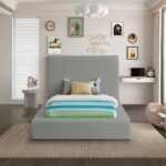 Devin Linen Textured Fabric Upholstered Bed