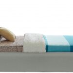 Devin Linen Textured Fabric Upholstered Bed