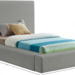 Devin Linen Textured Fabric Upholstered Bed