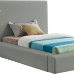 Devin Linen Textured Fabric Upholstered Bed