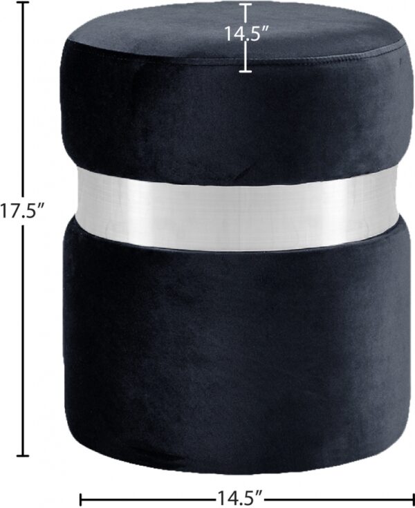 Hailey Velvet Upholstered Stool