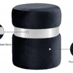 Hailey Velvet Upholstered Stool