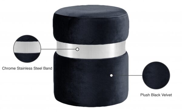 Hailey Velvet Upholstered Stool