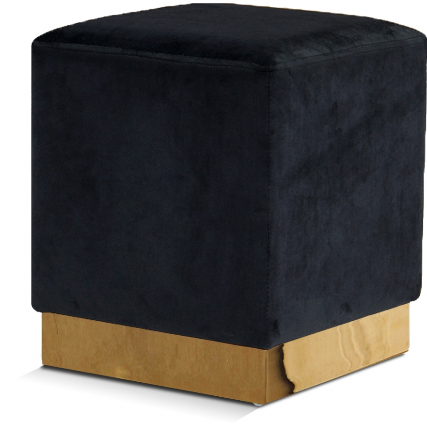Jax Velvet Upholstered Stool
