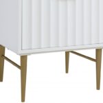 Modernist 24" Engineered Stone Top And Solid Wood Base Bathroom Vanity