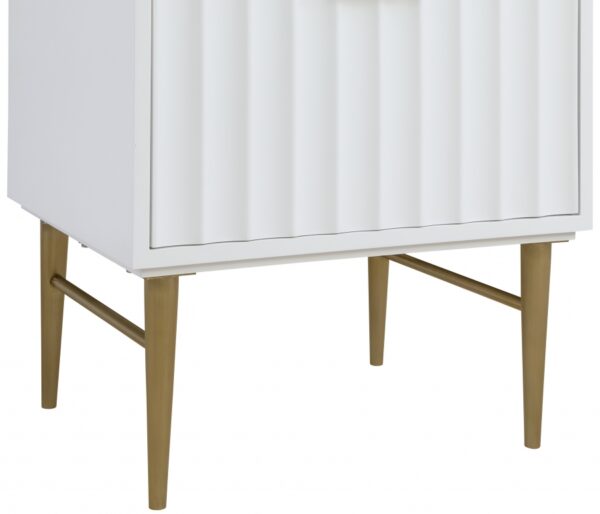 Modernist 24" Engineered Stone Top And Solid Wood Base Bathroom Vanity