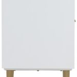 Modernist 24" Engineered Stone Top And Solid Wood Base Bathroom Vanity