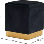 Jax Velvet Upholstered Stool
