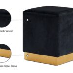 Jax Velvet Upholstered Stool