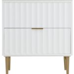 Modernist 30" Engineered Stone Top And Solid Wood Base Bathroom Vanity
