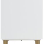 Modernist 30" Engineered Stone Top And Solid Wood Base Bathroom Vanity