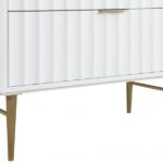 Modernist 36" Engineered Stone Top And Solid Wood Base Bathroom Vanity