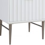 Modernist 24" Engineered Stone Top And Solid Wood Base Bathroom Vanity