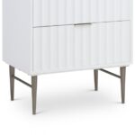 Modernist 30" Engineered Stone Top And Solid Wood Base Bathroom Vanity