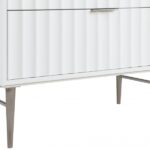 Modernist 36" Engineered Stone Top And Solid Wood Base Bathroom Vanity