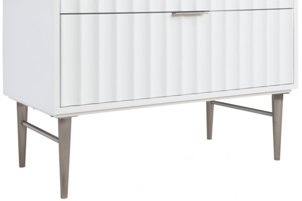 Modernist 36" Engineered Stone Top And Solid Wood Base Bathroom Vanity
