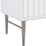 Modernist 36" Engineered Stone Top And Solid Wood Base Bathroom Vanity