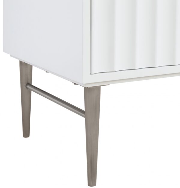 Modernist 36" Engineered Stone Top And Solid Wood Base Bathroom Vanity