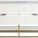 Monad 60" Genuine Marble Top, Steel And Glass Base Vanity